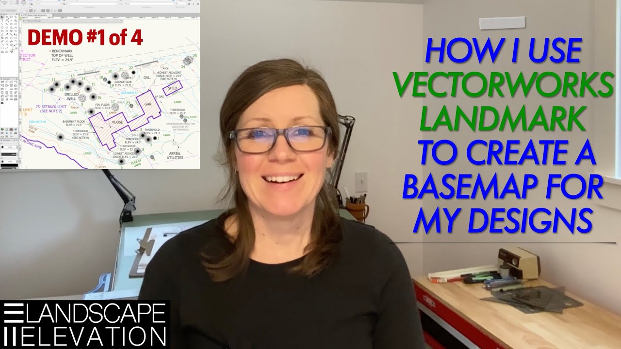 How I use Vectorworks Landmark to create a basemap for my designs.