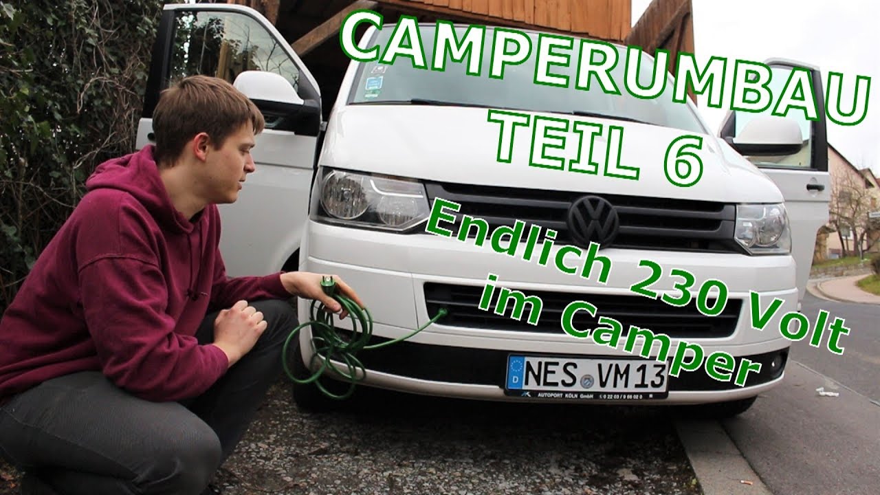 Endlich Strom im Camper! // 230V // Folge 6 // VW T5 Camper Umbau // DEFA // Bulli