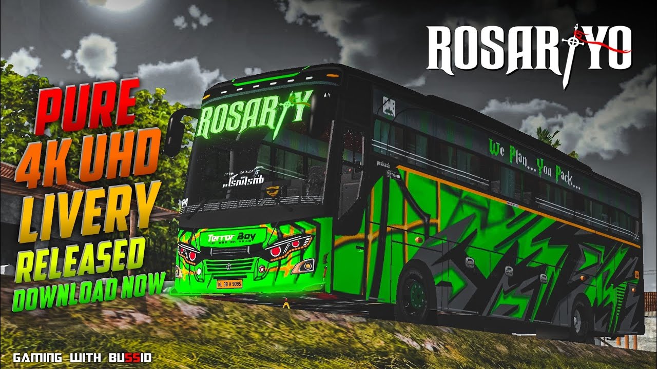 Rosariyo പടവീടൻ 💚✨ Livery for jetbus | download now #gaming_with_bussid