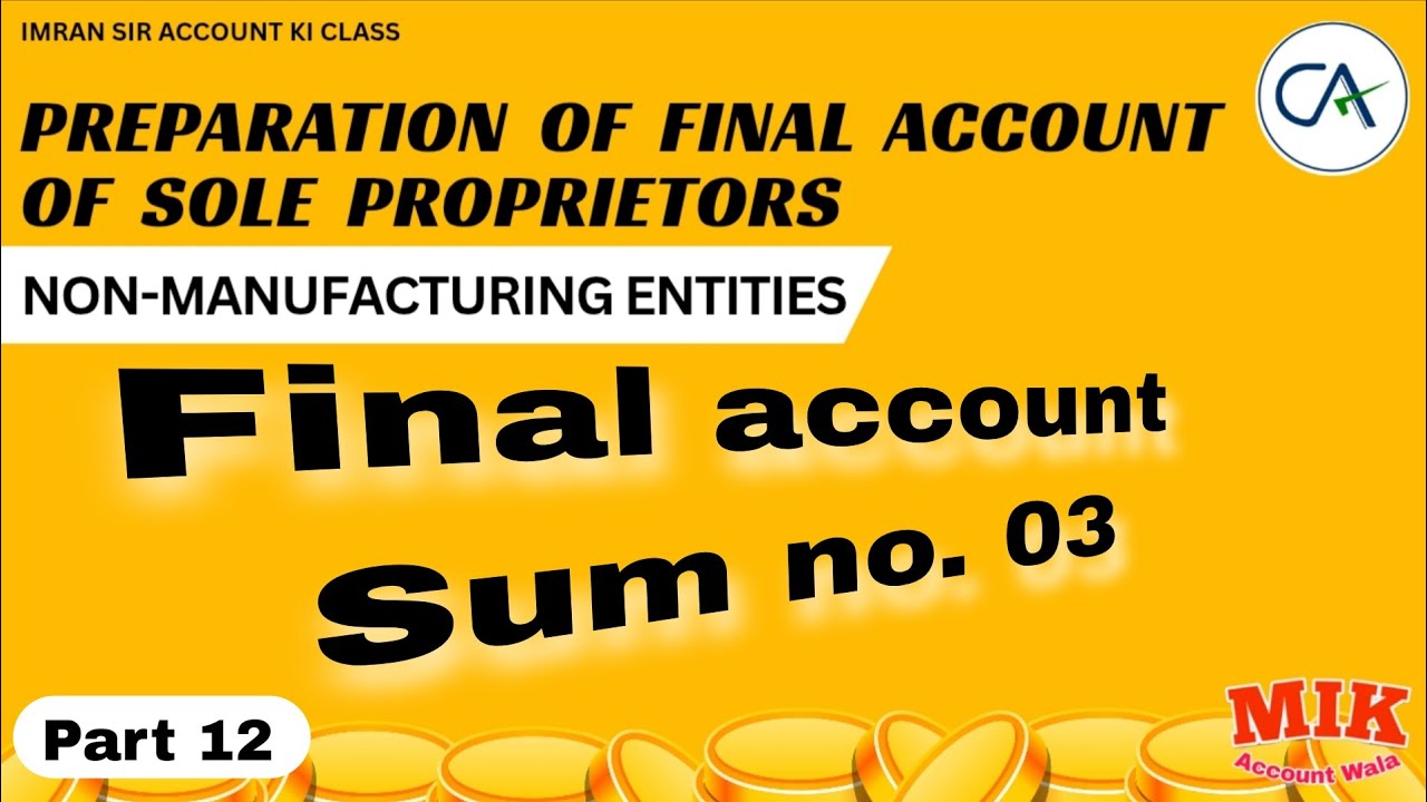 #ca #finalaccounts #balancesheet #sums 03 (part 12)