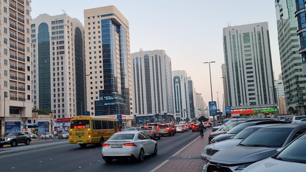 ABUDHABI CITY:Hamdan city center Abudhabi evening tour,Najda Street,United Arab Emirates