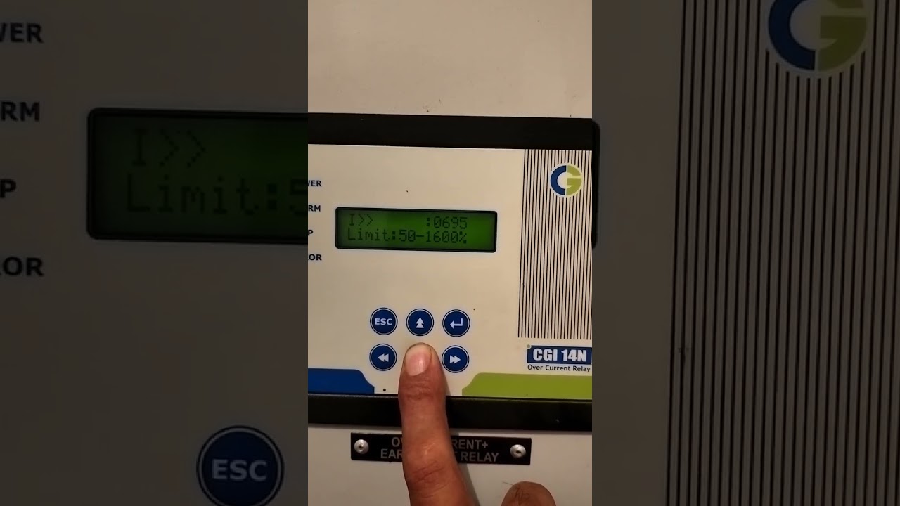 #CGI14N#over current# Earth fault relay#programig