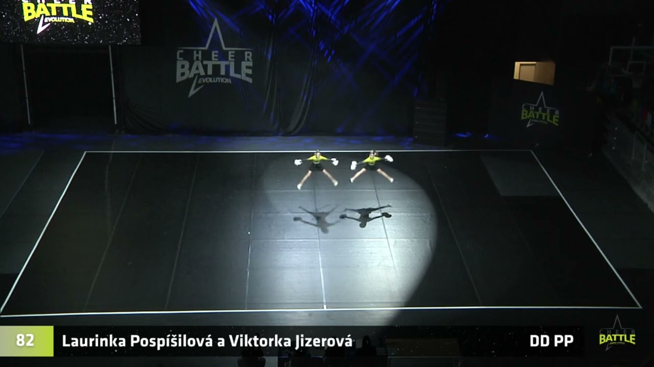 082   Doubles Primary Pom BASTA cheerleaders Laurinka Pospíšilová a Viktorka Jizerová