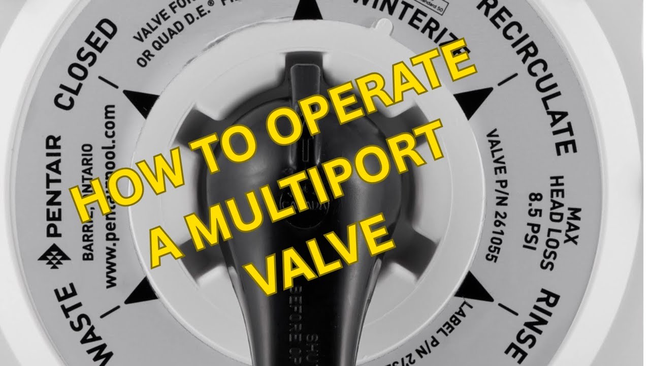 How to clean a sand filter using your multiport valve.