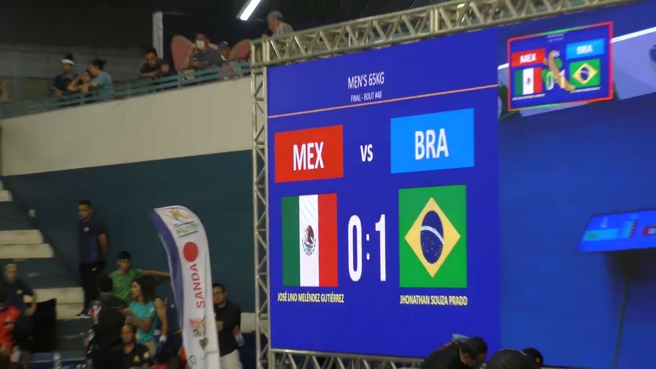 13th Pan American Wushu Championships Sanda Men's 65kg - Mexico vs. Brazil