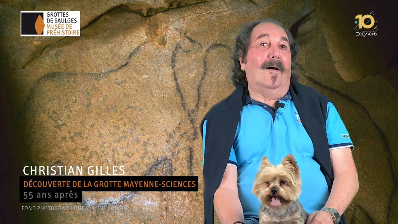 Christian Gilles, découverte de la Grotte Mayenne-Sciences à Saulges, 55 ans après