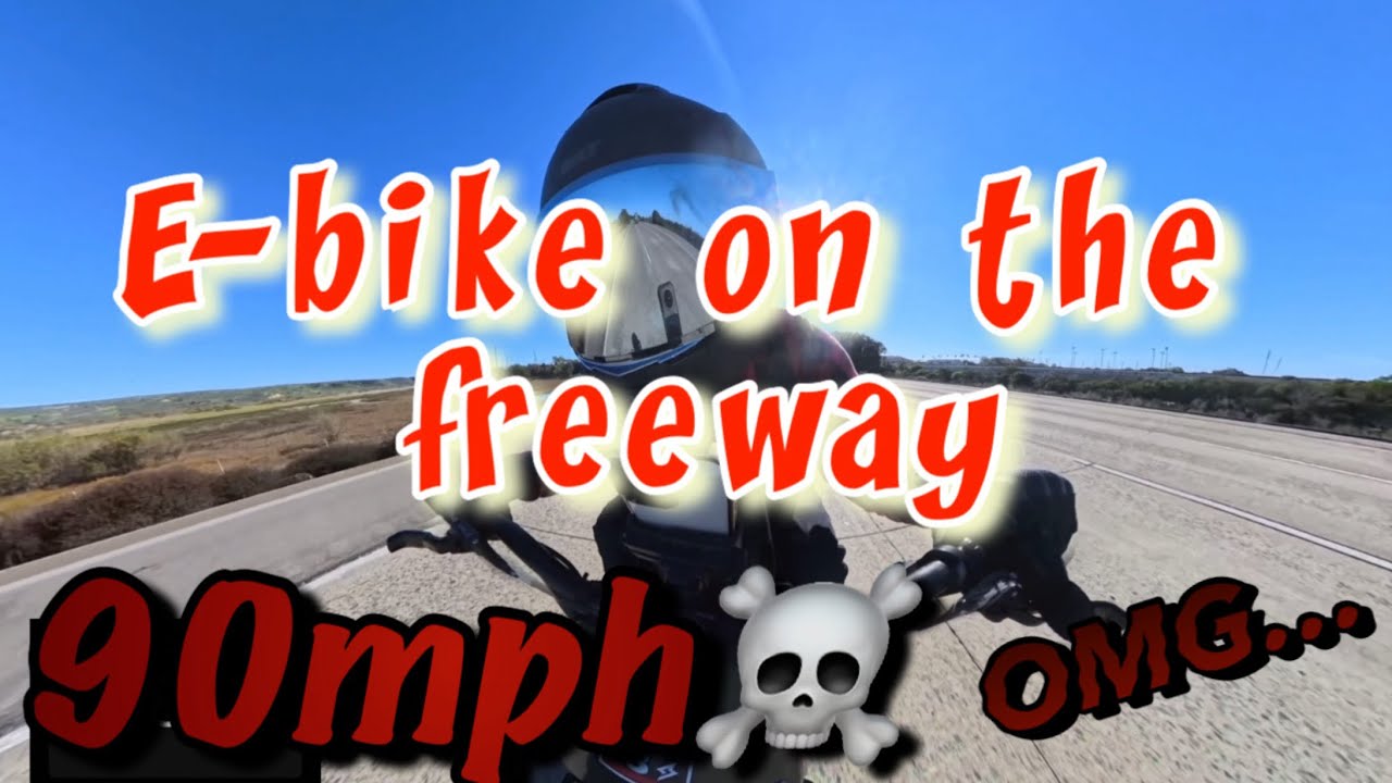 E-bike on the freeway☠️