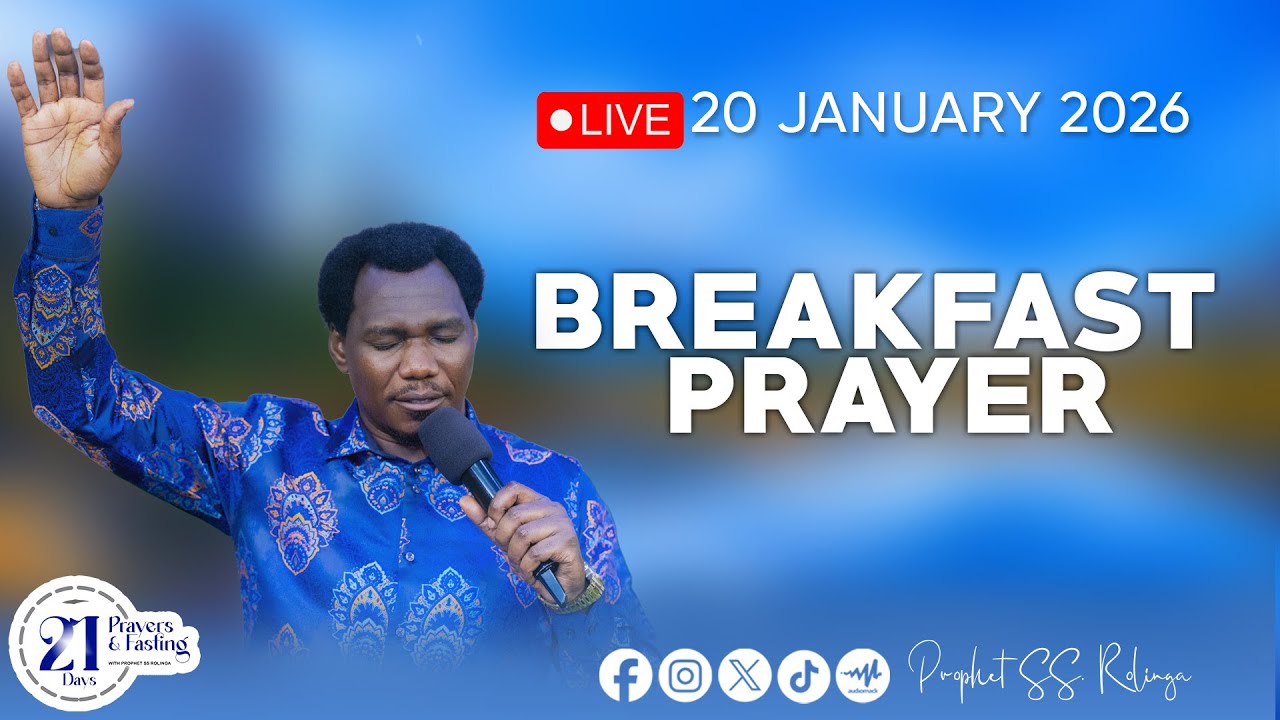 🔴LIVE​​​​​​​​​​​​​​​ MAOMBI YA ASUBUHI, MFUNGO WA SIKU 21 (BREAKFAST PRAYER)  DAY 9 (JAN 20, 2026)