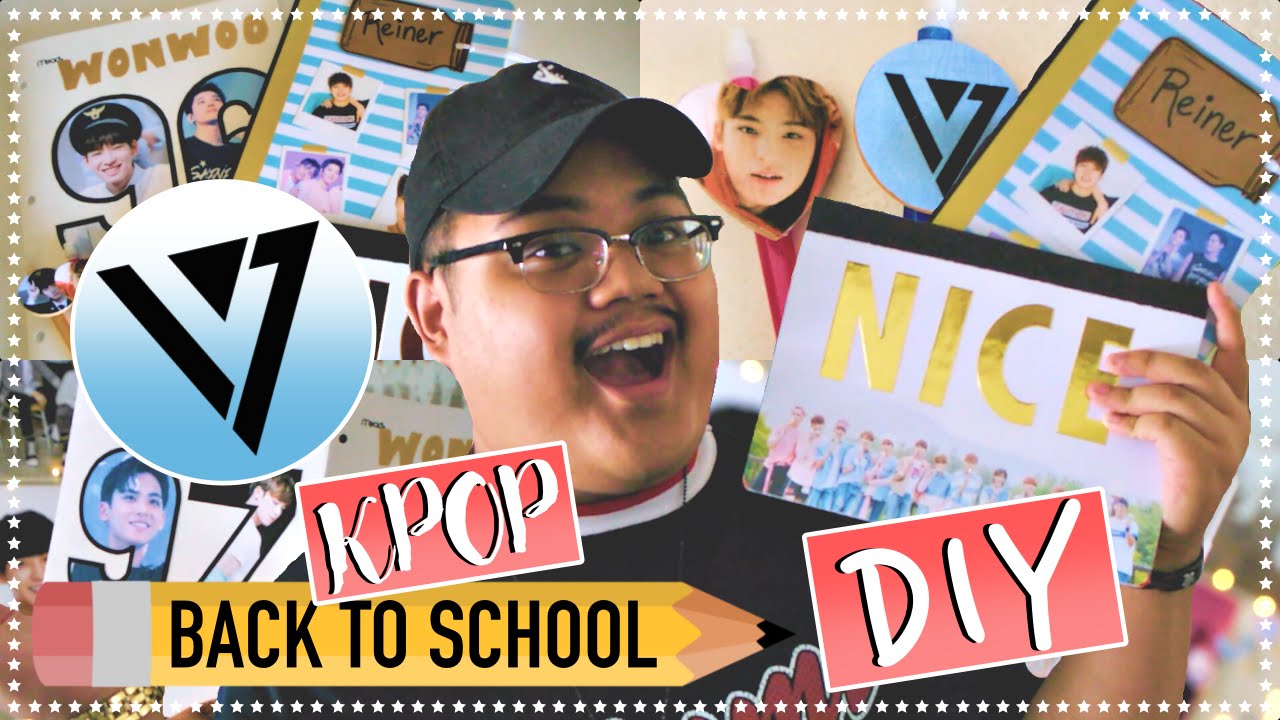 DIY KPOP Back To School Supplies! (Seventeen Edition) | KPOPAMOO