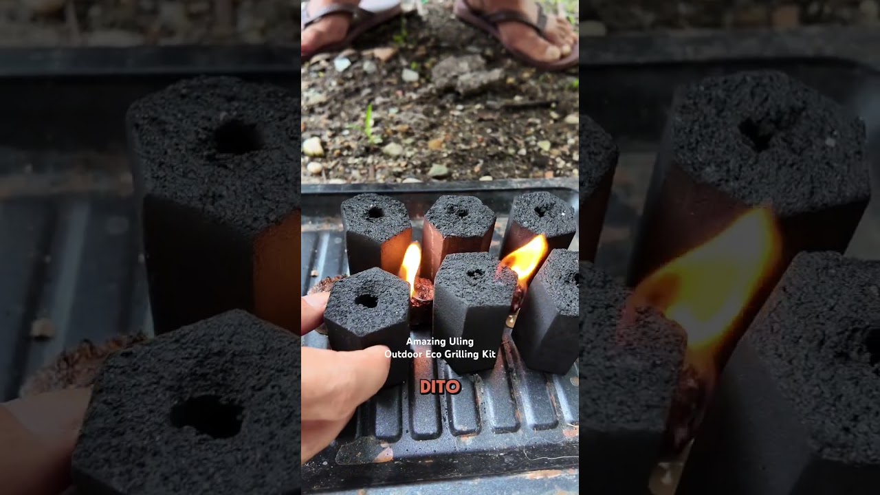 The Philippines's first Outdoor Eco Grilling Kit by Amazing Uling Premium Charcoal Briquettes