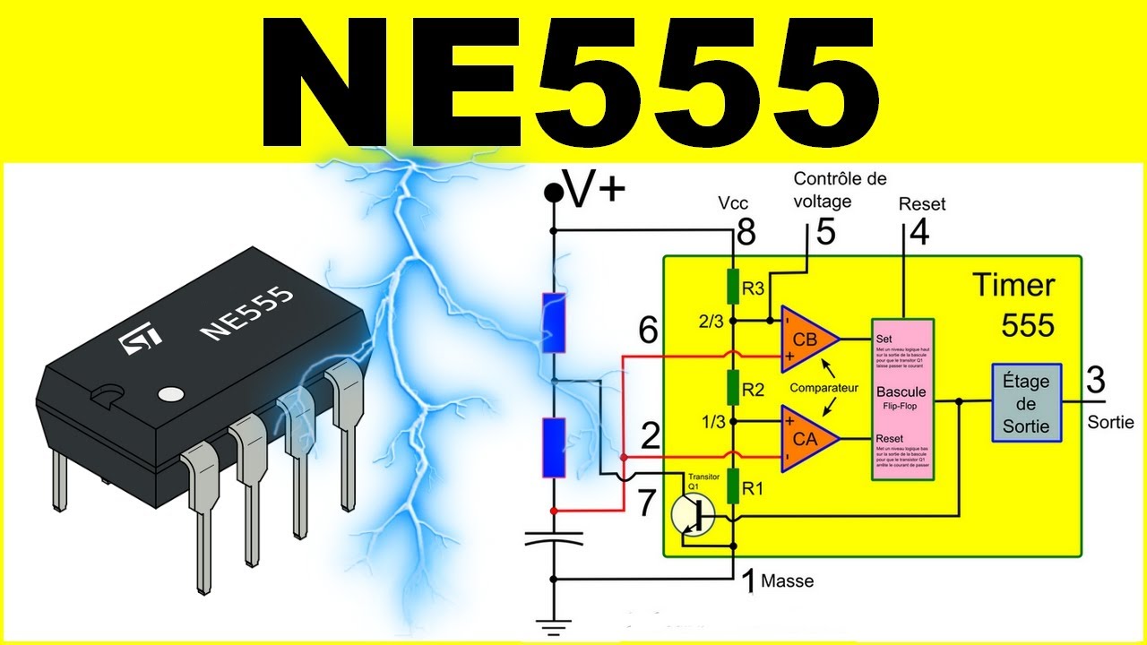Le ne555 électronique fabriquer un capteur interrupteur tactile -  NE555 electronic touch switch