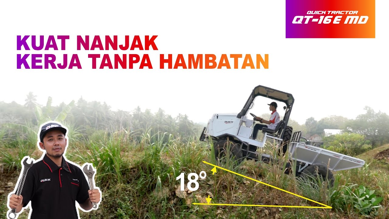 Angkut Sawit jadi lebih mudah! QT-16 E MD Kuat Nanjak, Kerja Tanpa Hambatan