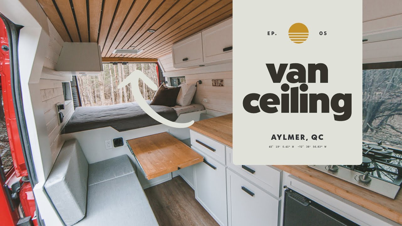 BEST Campervan DIY Ceiling I  How To Build and Install