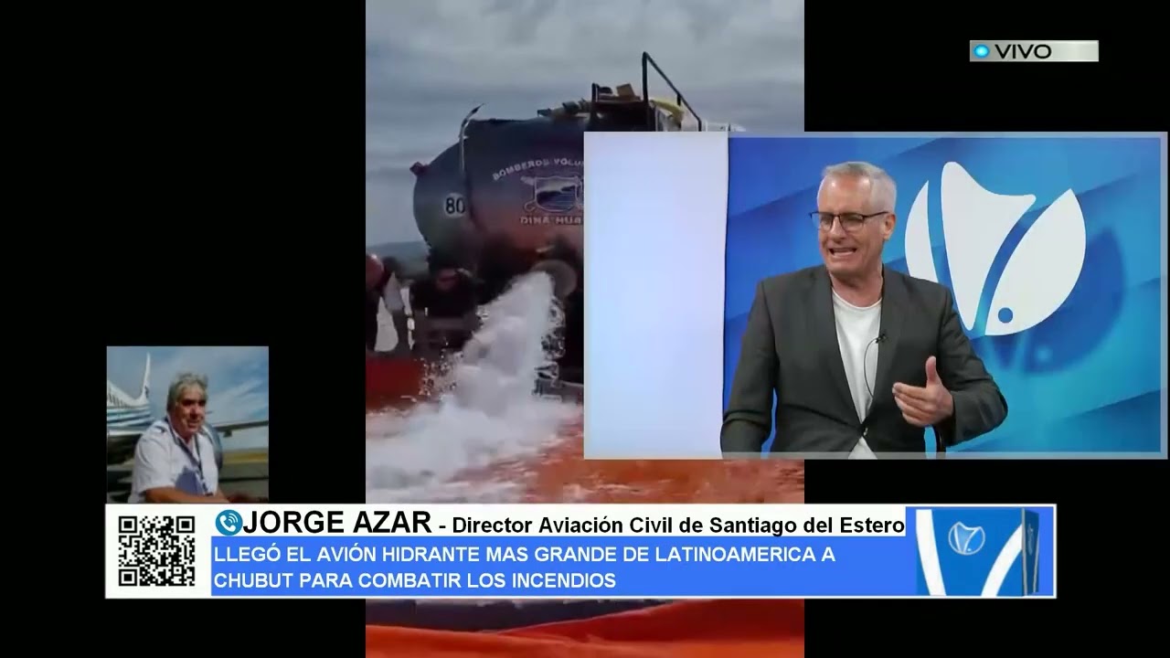 LLEGÓ EL AVIÓN HIDRANTE MAS GRANDE DE LATINOAMERICA A CHUBUT PARA COMBATIR LOS INCENDIOS