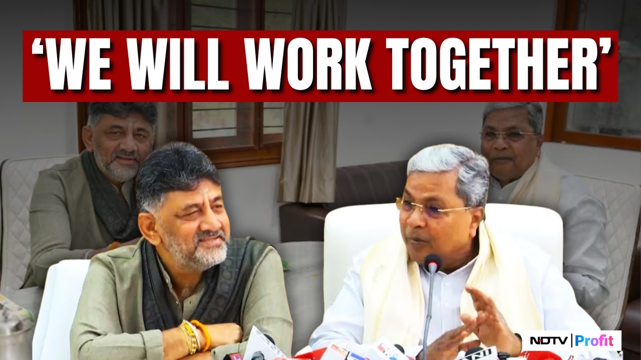 Karnataka CM Siddaramaiah & Deputy CM DK Shivakumar Hold Press Briefing Post-Breakfast Talks