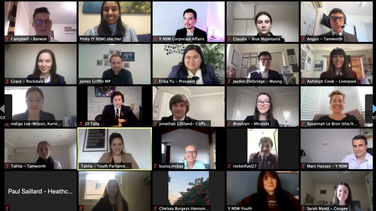 Youth Parliament 2021 - Online Debate - COVID Response Committee