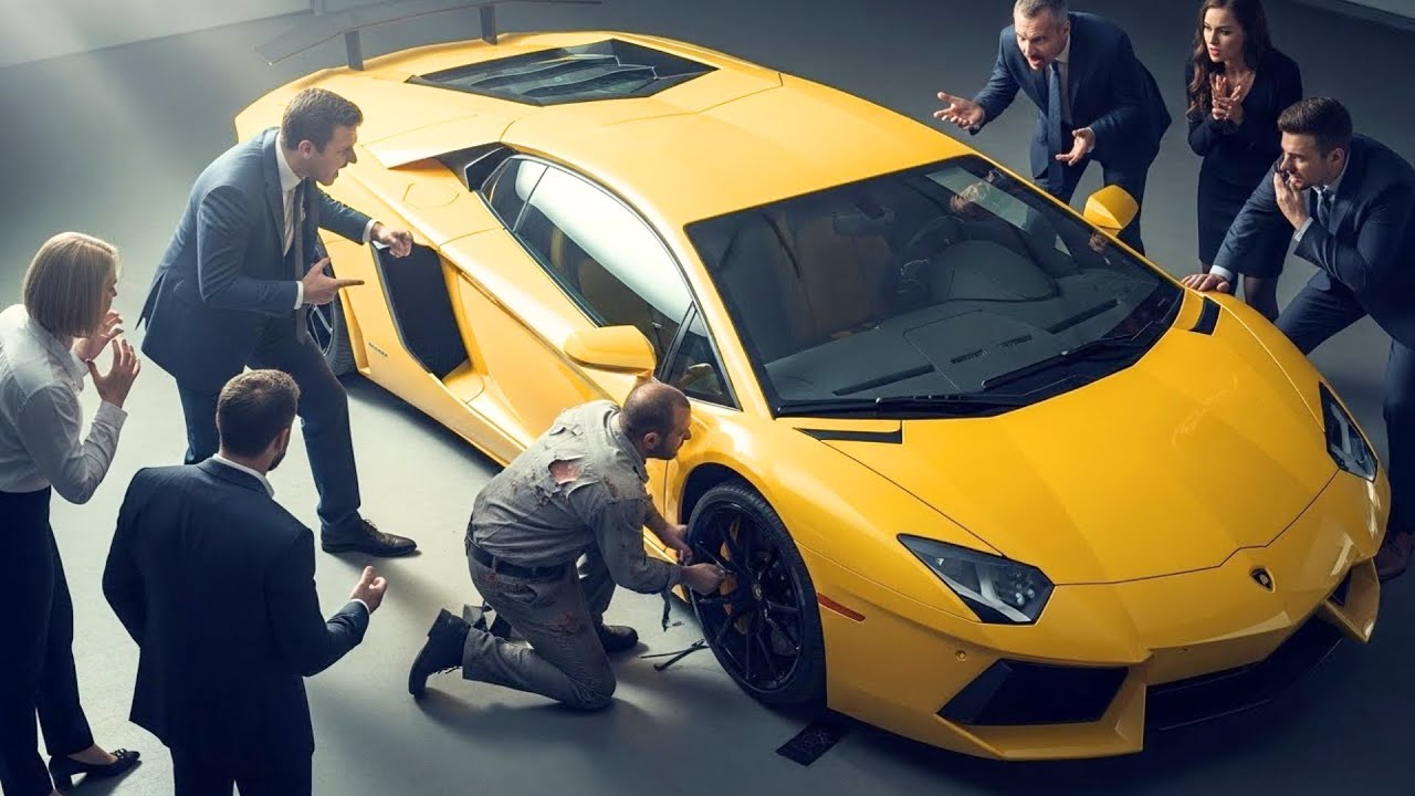 ¡SÁQUENLO ESE MENDIGO NO TOCA MI LAMBORGHINI! PERO CUANDO 17 EXPERTOS FALLARON LE ROGARON VOLVER