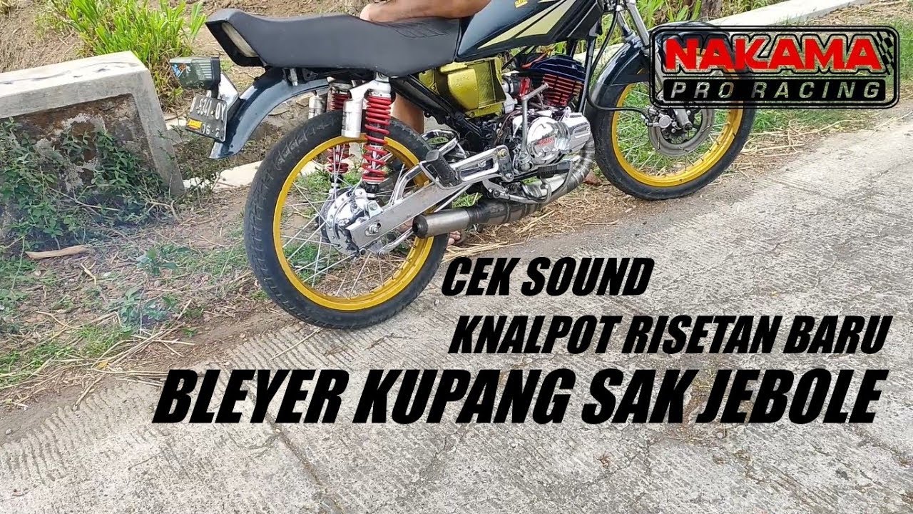 CEK SOUND KNALPOT RX KING KOLONG KUPANG by NAKAMA PRO RACING KLATEN, WITH KING RACING STYLE