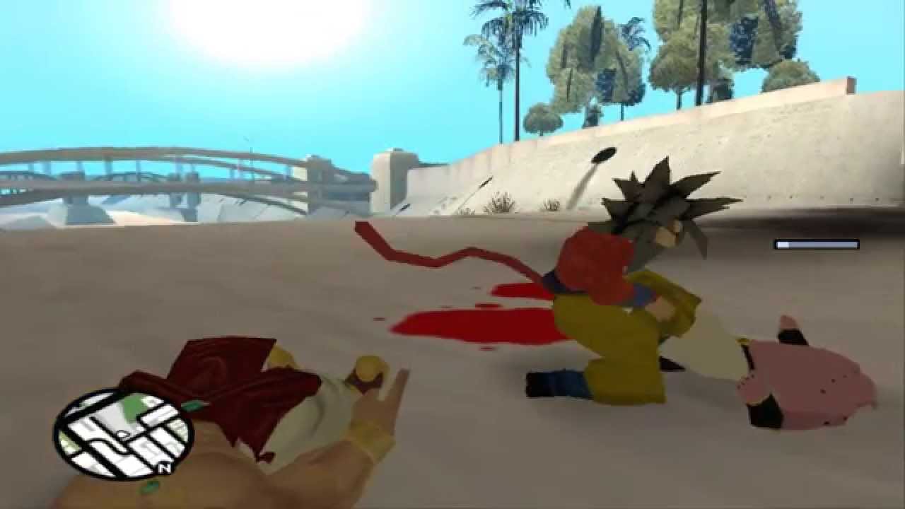 Loquendo GTA san andreas- cj vs goku (parte 6)