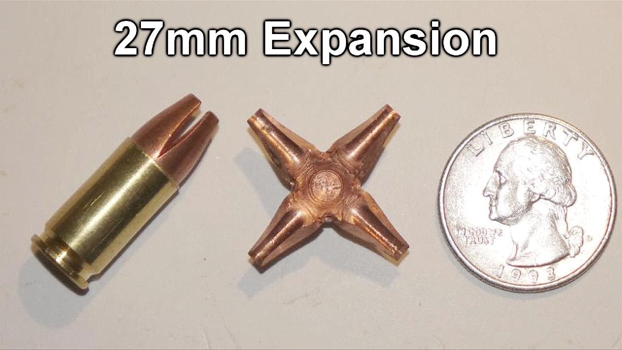 9mm INTERCEPTOR Expands to 27mm - Meat Test