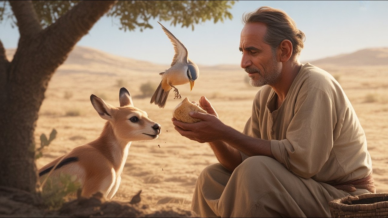 صف لي مشهداً بصرياً واحداً يكون هو الأقوى للتعبير عن القصة في صورة مصغرة.