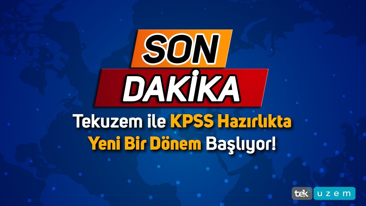 Tekuzem ile KPSS Hazırlıkta Yeni D&ouml;nem Başlıyor!