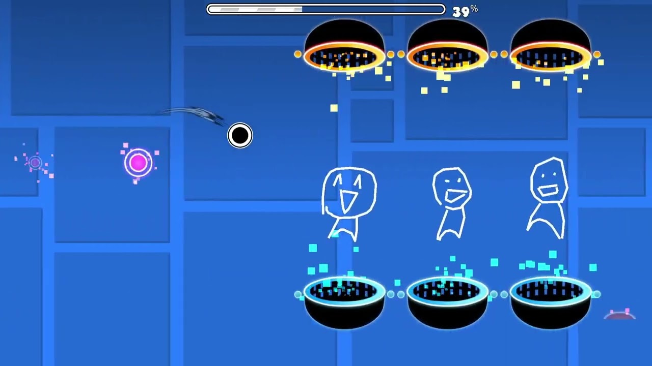 cool layout im working on in geometry dash