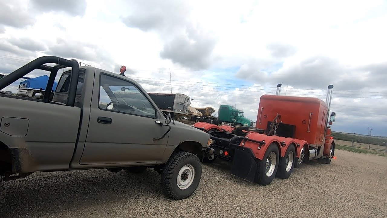 Peterbilt 359 Rebuild ep53 - home made  receiver hitch on old red