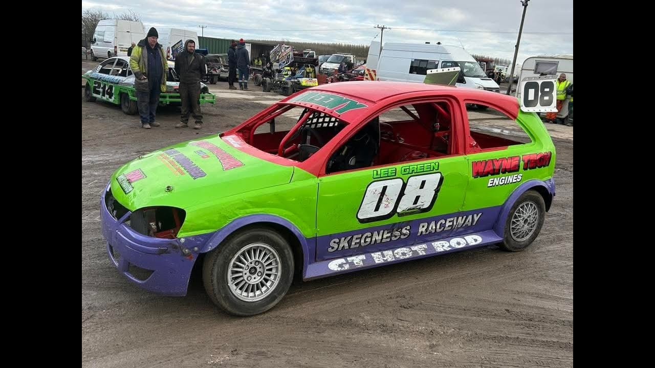 01/03/2026 - SKEGVEGAS - GT HOTRODS, H2 LEE GREEN 08 IN CAR FOOTAGE