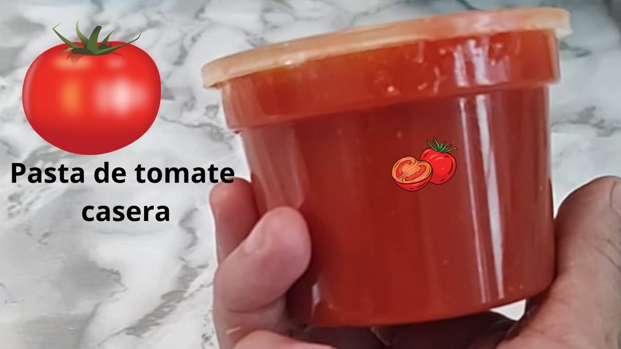 Pasta de tomate 🍅 casera f&aacute;cil y r&aacute;pida. Receta f&aacute;cil.  #parati #recipe #video