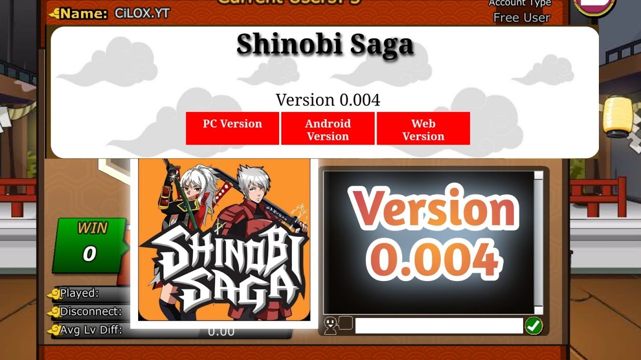 Shinobi Saga Version 0.004!! PVP Arena rilis!!