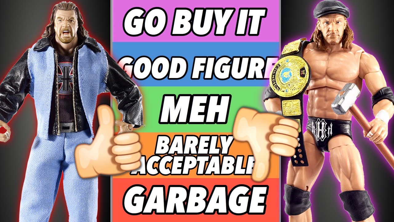 RANKING EVERY TRIPLE H ELITE ACTION FIGURE!