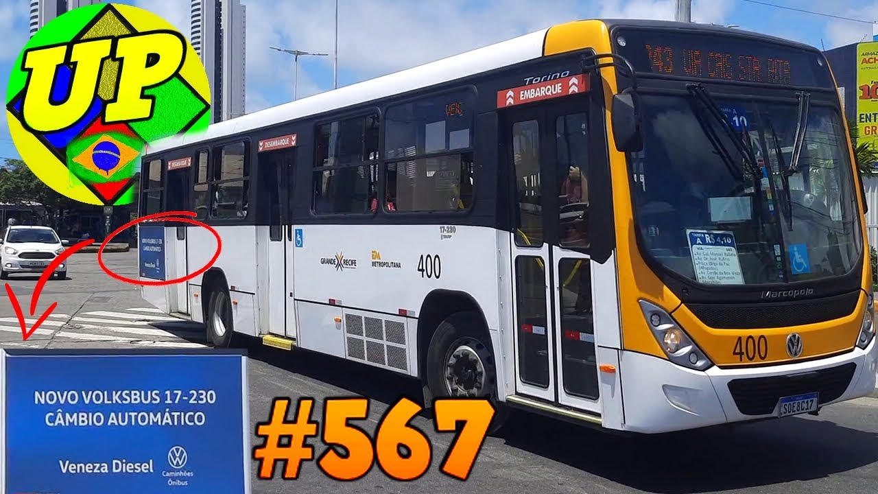 #567 Saída do Terminal Cais de Santa Rita - Movimentação de ônibus no Centro do Recife