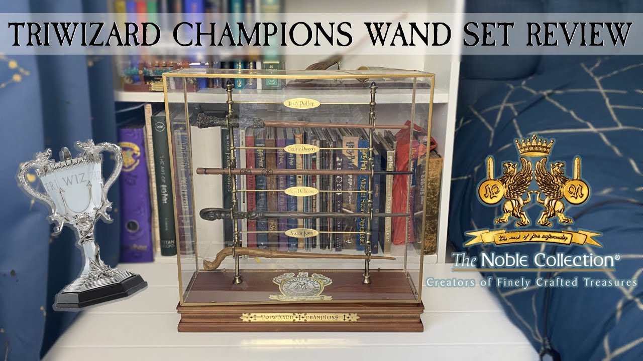 HARRY POTTER TRIWIZARD CHAMPIONS WAND SET REVIEW - NOBLE COLLECTION
