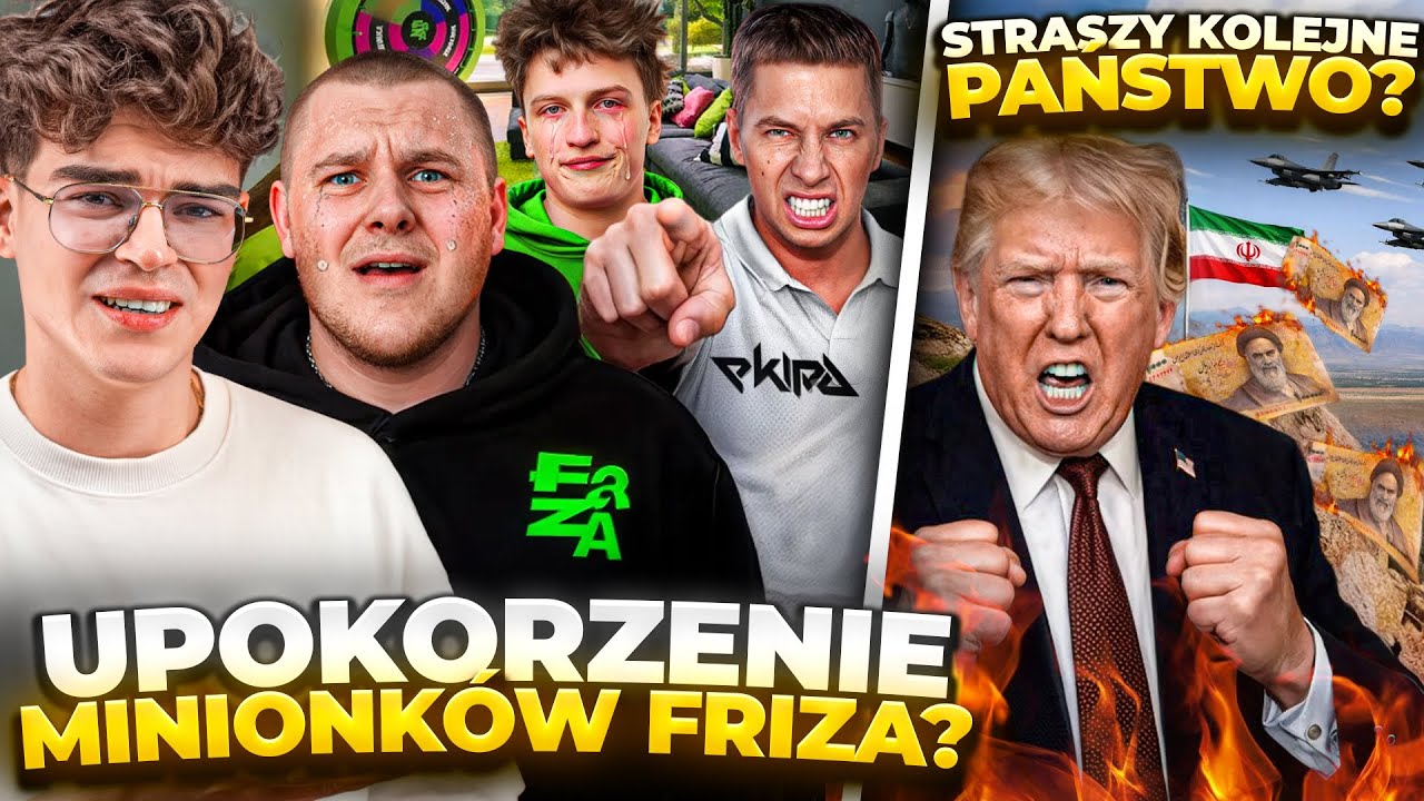 KOMPROMITUJĄCY UPADEK MINIONK&Oacute;W FRIZA? (DONALD TRUMP, IRAN, BAN SOCIAL MEDI&Oacute;W DLA 15-STO LATK&Oacute;W)