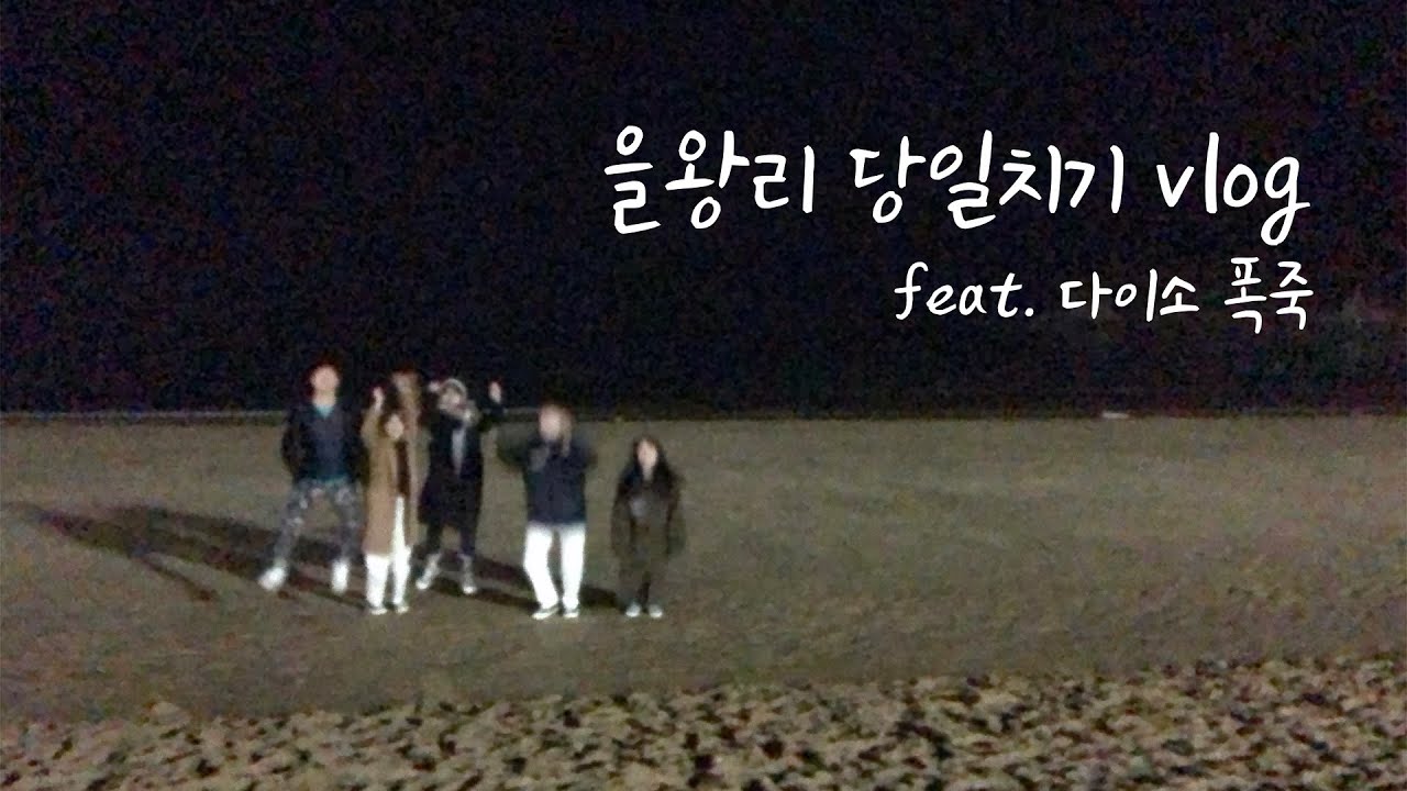 🌊🌊을왕리 해수욕장(feat. 다이소 폭죽)