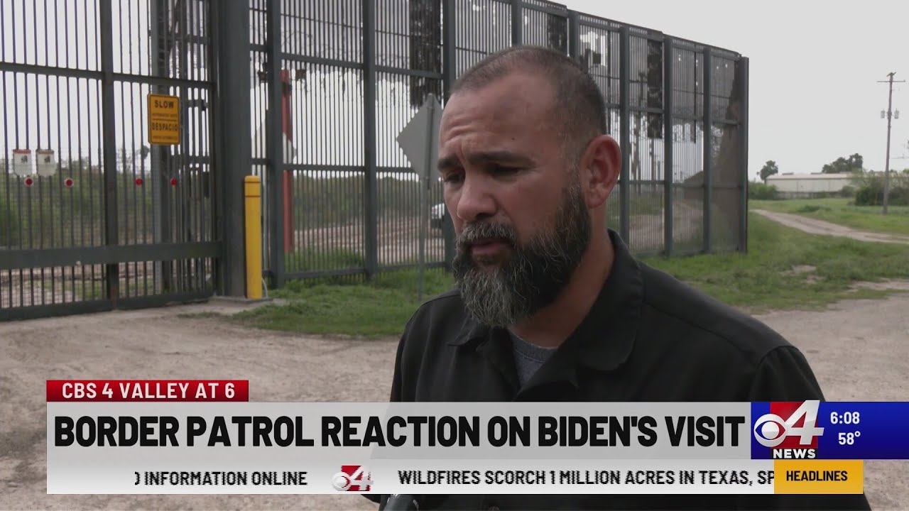 Border Patrol reaction on Biden's visit