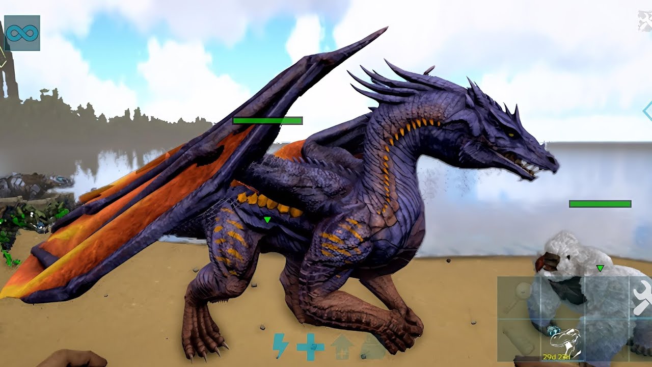 CARA MUDAH MENGALAHKAN BOSS DRAGON ARK ULTIMATE MOBILE EDITION | THE ISLAND