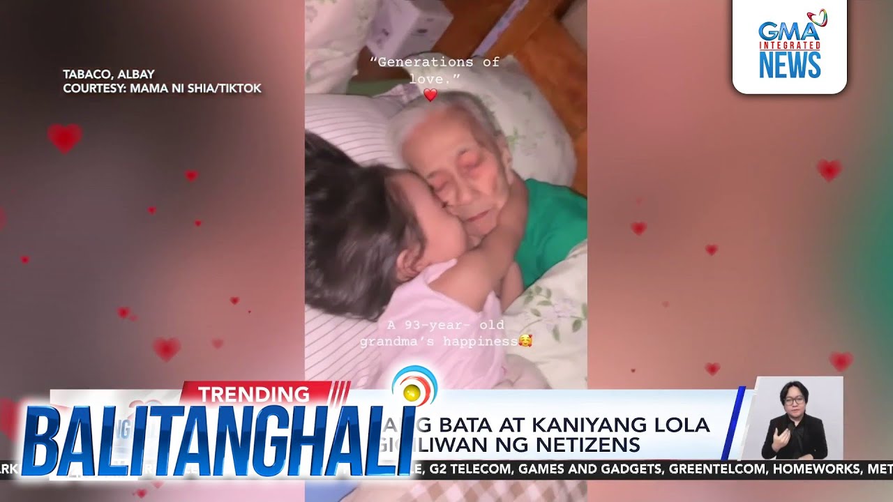 Closeness ng isang bata at kaniyang lola sa tuhod, kinagigiliwan ng netizens | Balitanghali