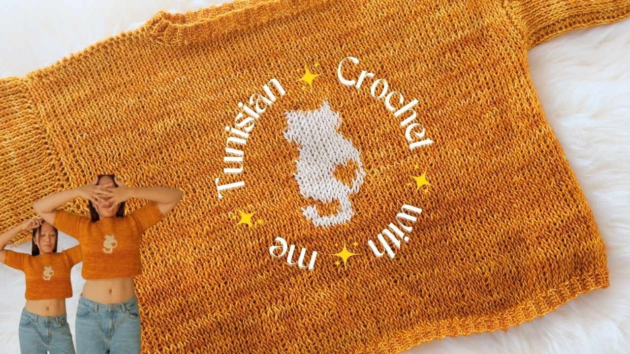 tunisian crochet top with grid 🧸ྀᰔᩚ learned something new and became my favorite so gotta share -`♡´