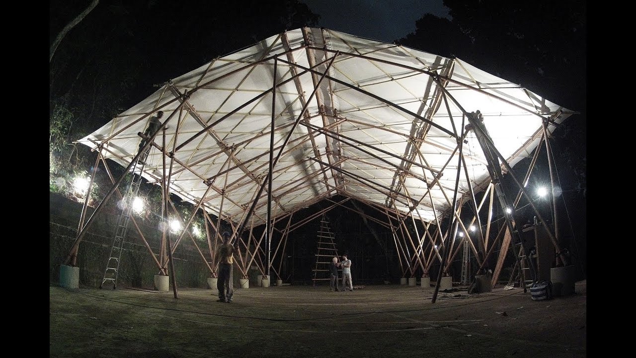 Ecogalpões / Bamboo structure pavilions