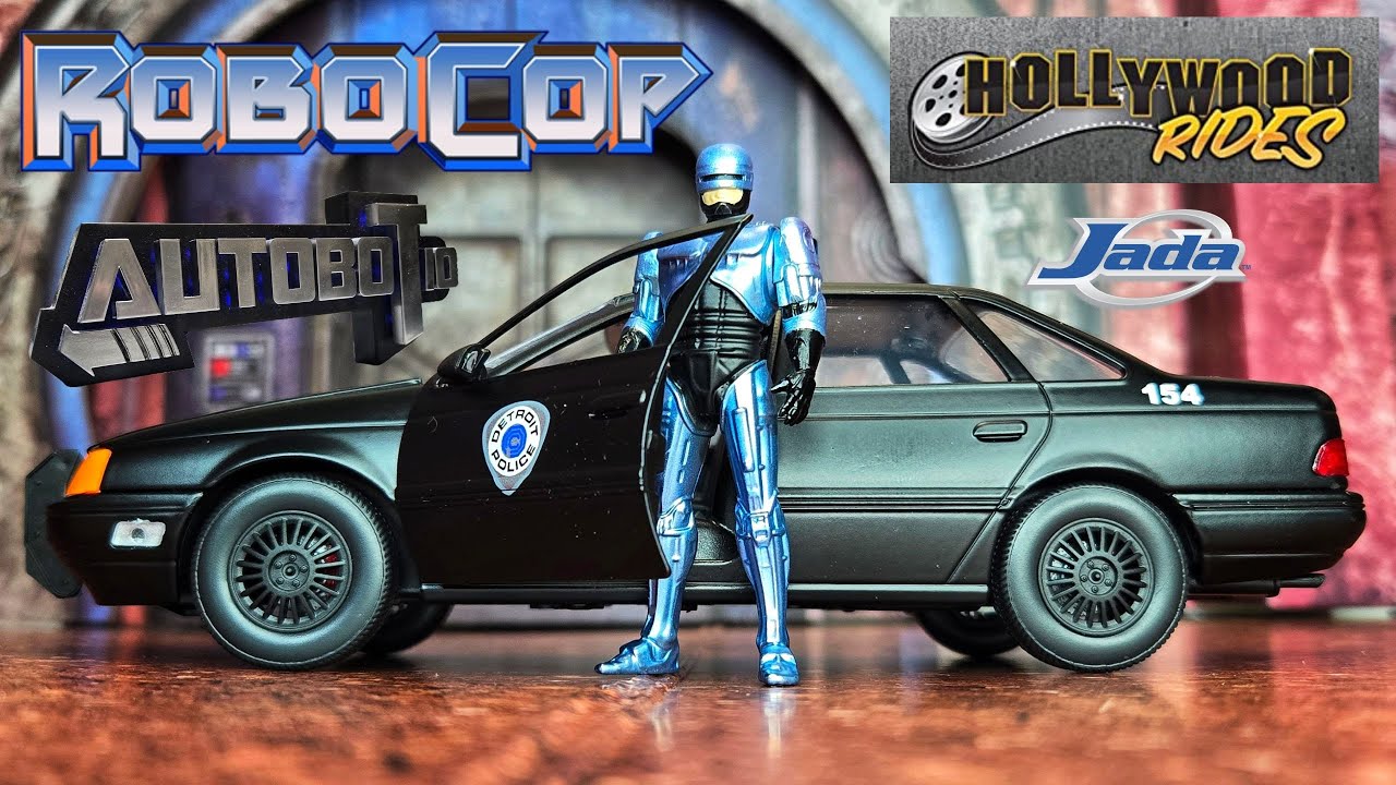 Robocop e Ford Taurus OCP Jada Toys Hollywood Rides 1/24 Diecast