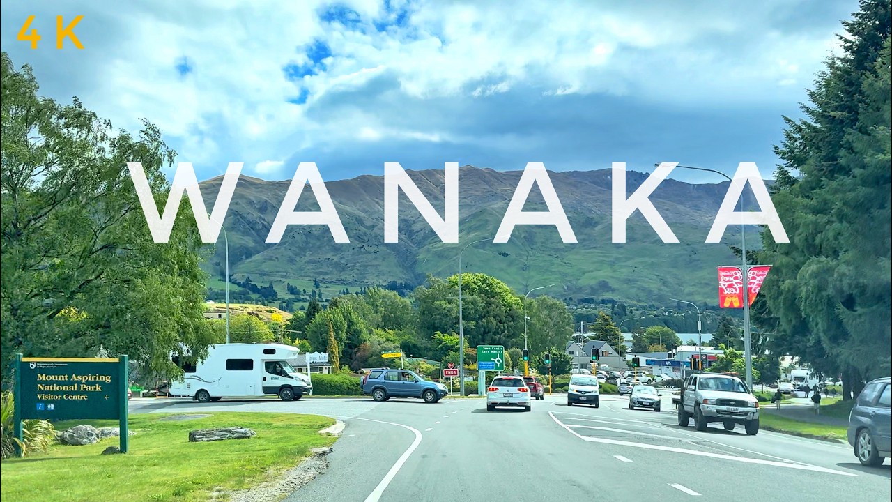Wanaka Town Centre Driving Tour Nov 2024 4K | Lake Wanaka | South Island New Zealand Driving Tour
