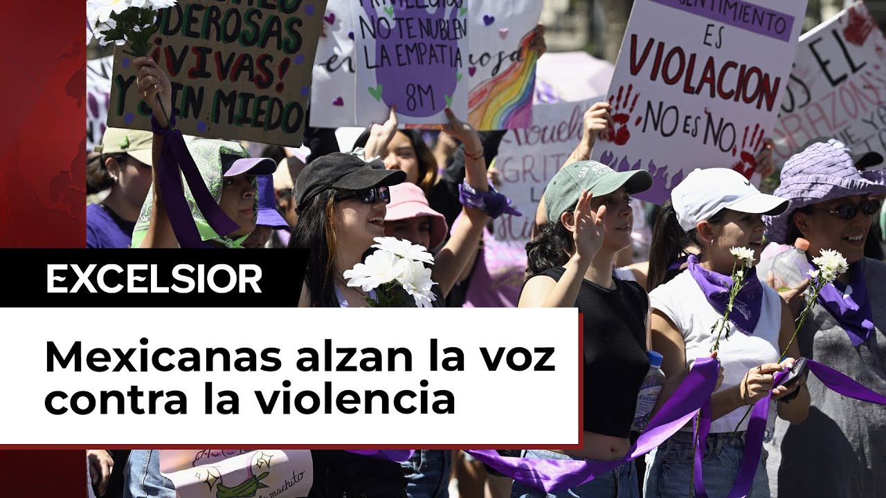 Marcha 8M: Mujeres exigen parar la violencia contra ellas