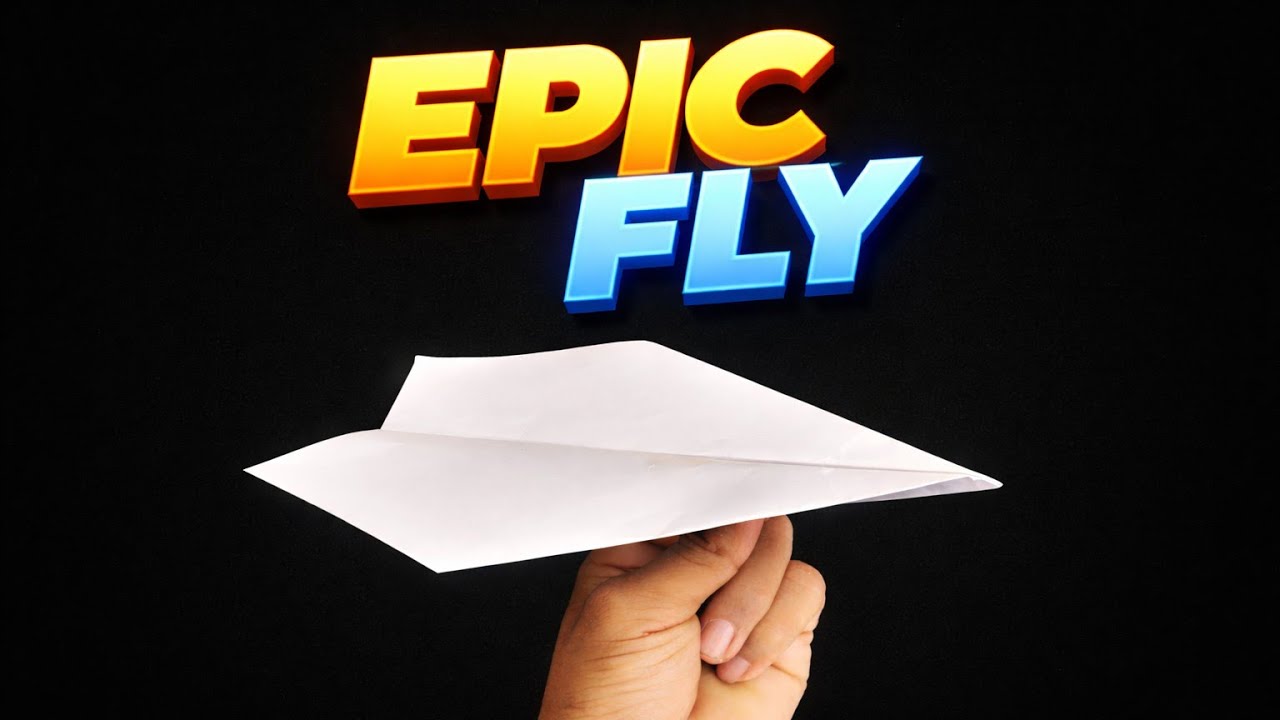 Longest Flying Paper Airplane ✈️ | Easy Paper Plane That Flies Far