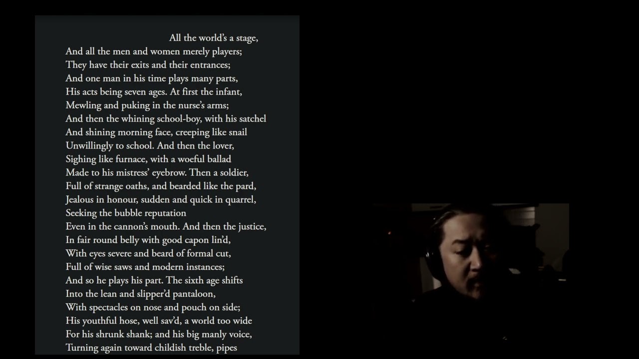All the worlds a stage, excerpt of 