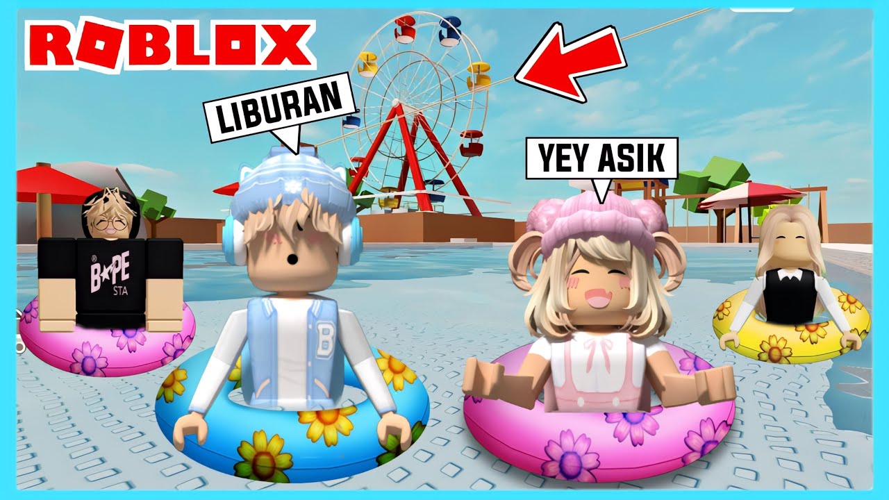 Aku Dan Adiku Liburan Naik Bianglala Di Roblox Brookhaven ft 
