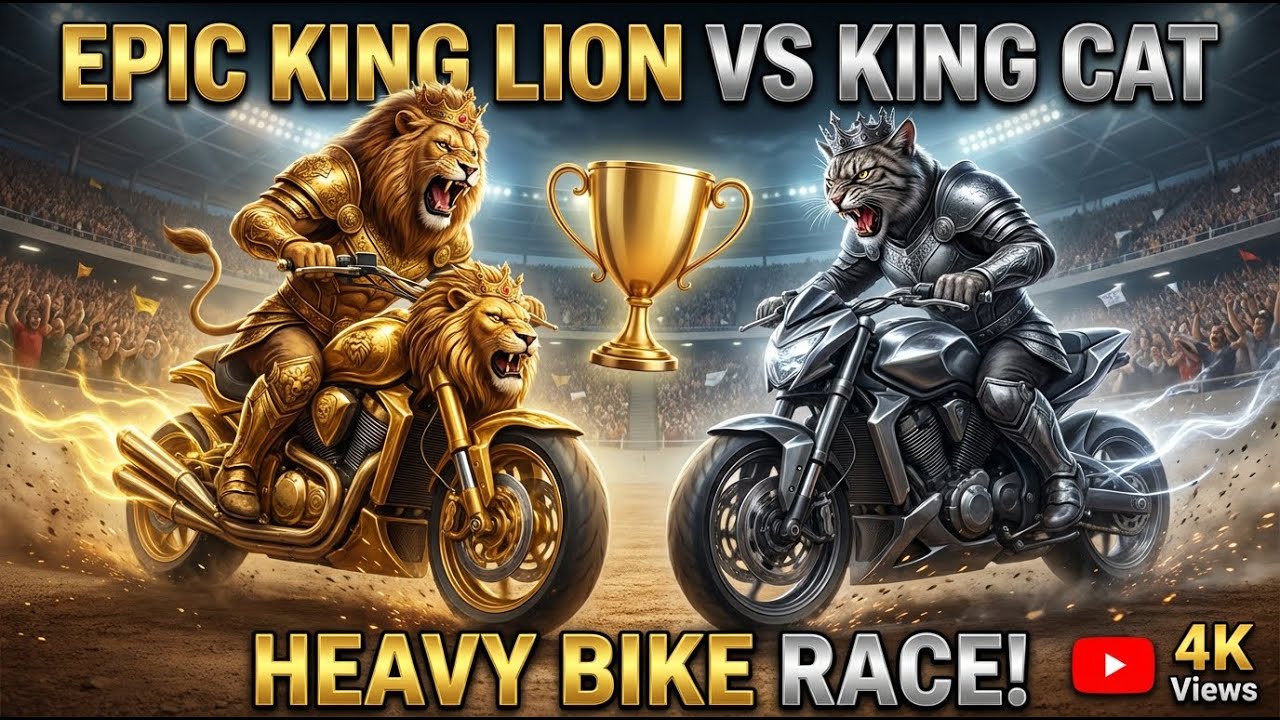 🦁 King Lion Wins Legendary Bull Riding Championship – Epic Racing Challenge