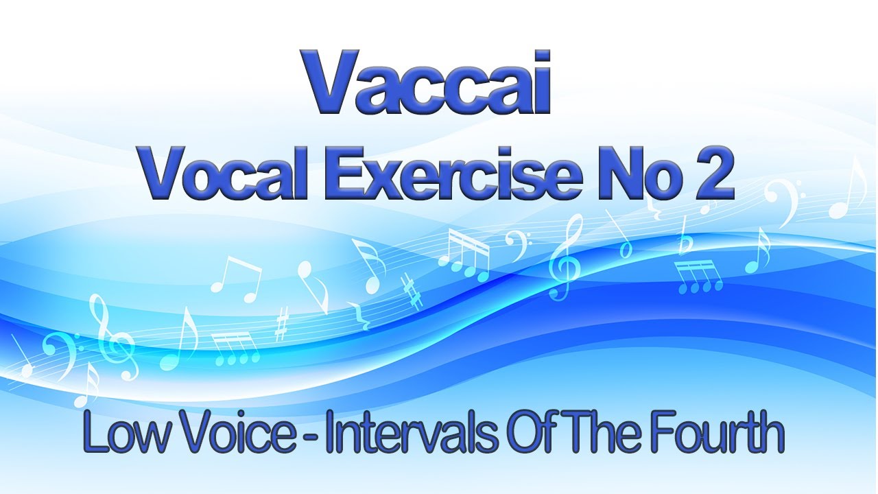 Vaccai Practical Method Lesson II  Intervals of The Fourth Key Db - Low Voice - Alto, Bass