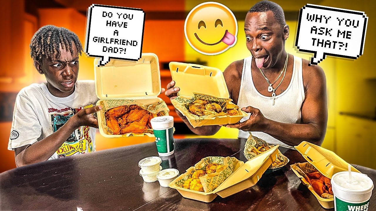 WING STOP MUKBANG WITH DARION**HE ASKED ME A SHOCKING QUESTION**